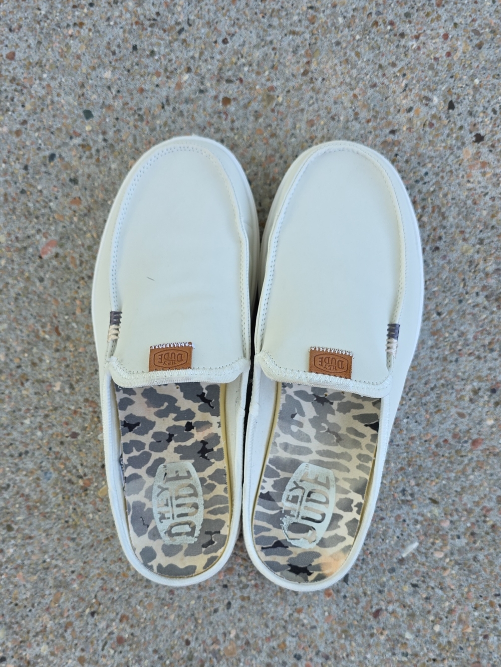 Hey Dude Austin Leather Lift Lightweight Platform Mule Casual Slip-On Shoes - Picture 3 of 11